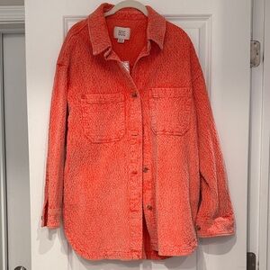 NEW BDG Coral Button-Up Shirt Jacket